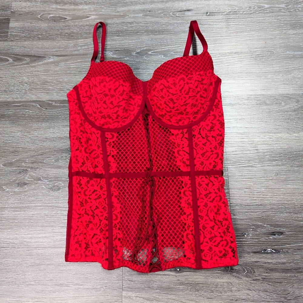 Victoria's Secret Red Lace Bra with Underwire Support